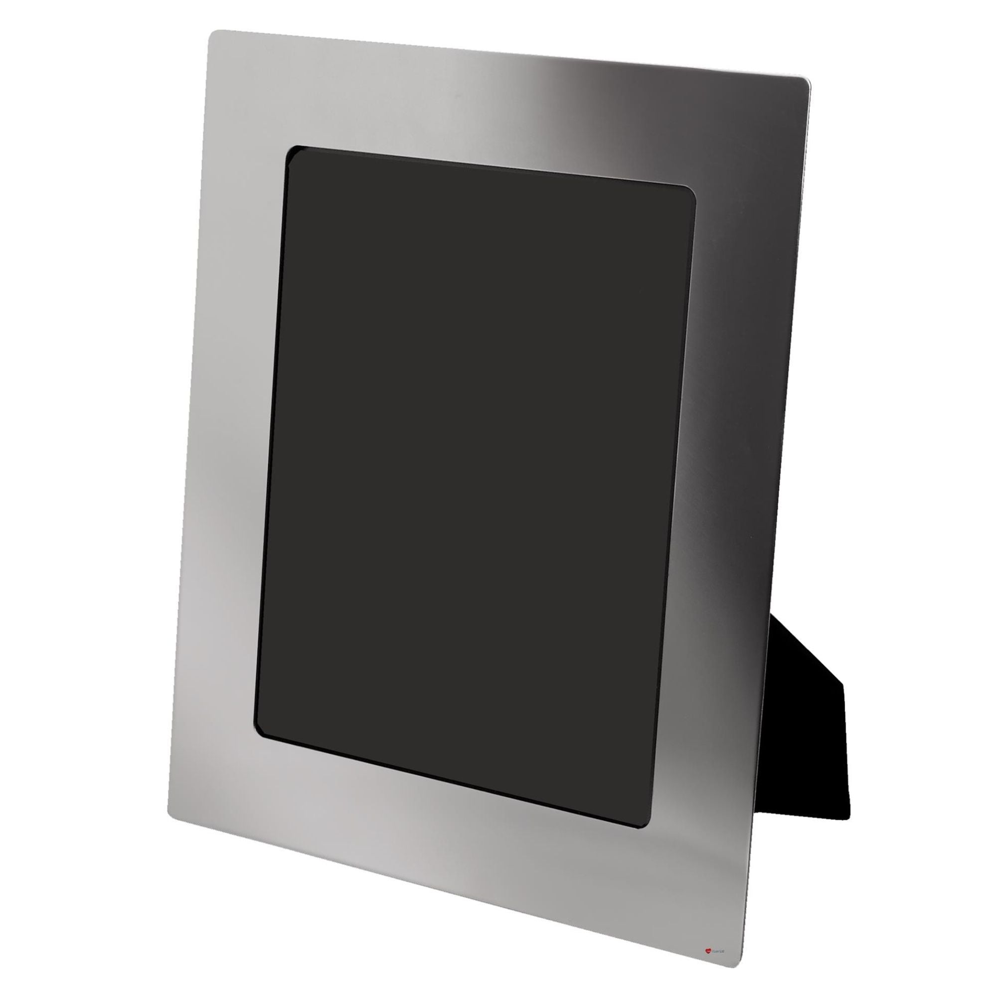 Metallic photo frame on a white background