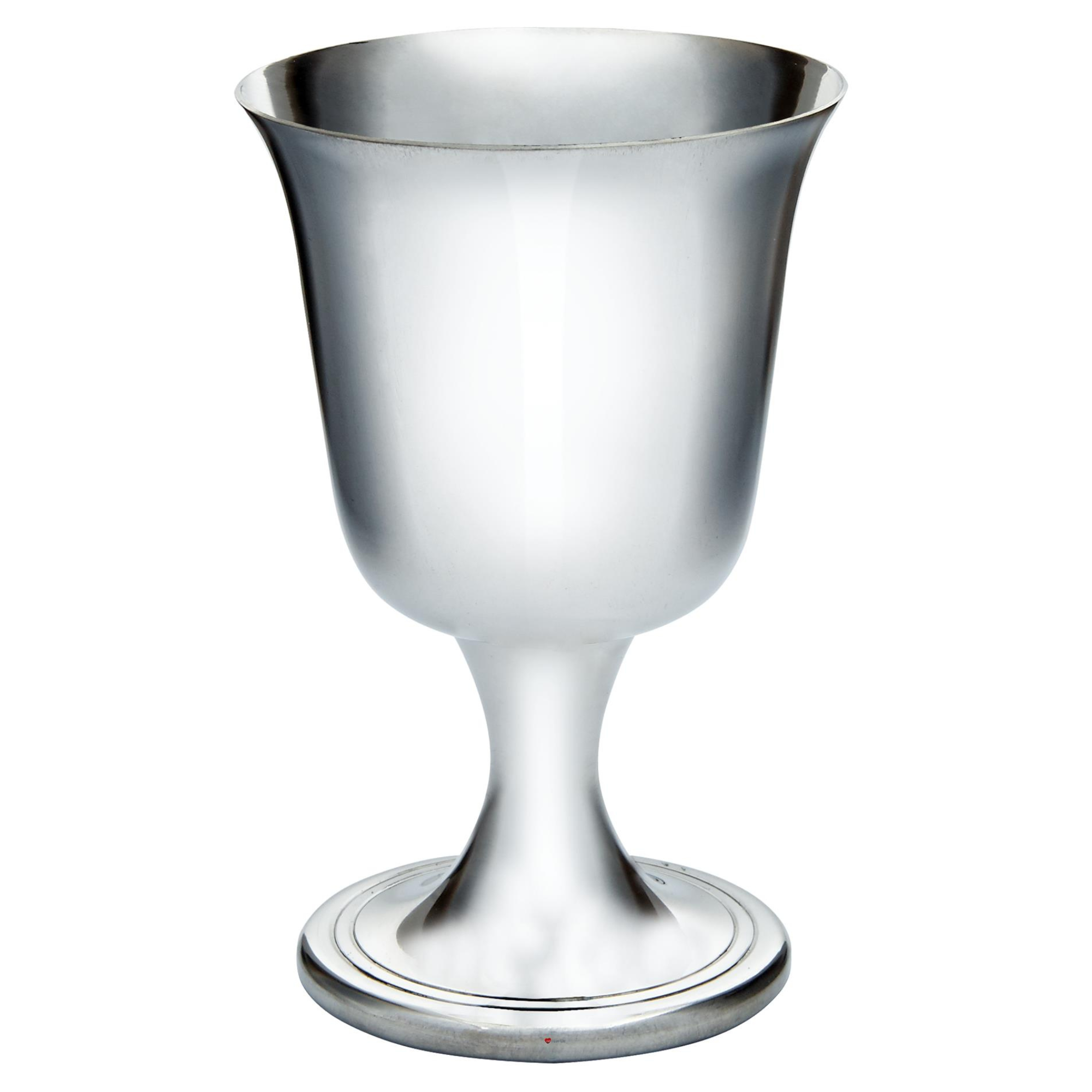 Pewter Goblet Small Bell Shaped 100 ml Spun Bright Finish Perfect for Engraving