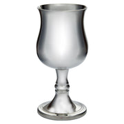 Silver goblet on a white background