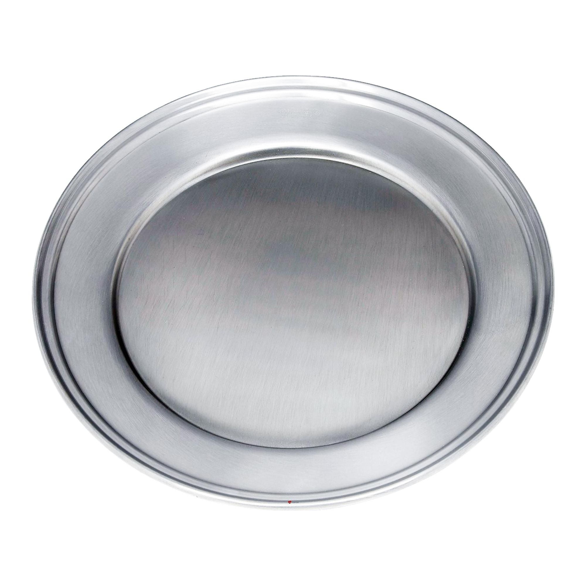 Metallic circular object on a white background