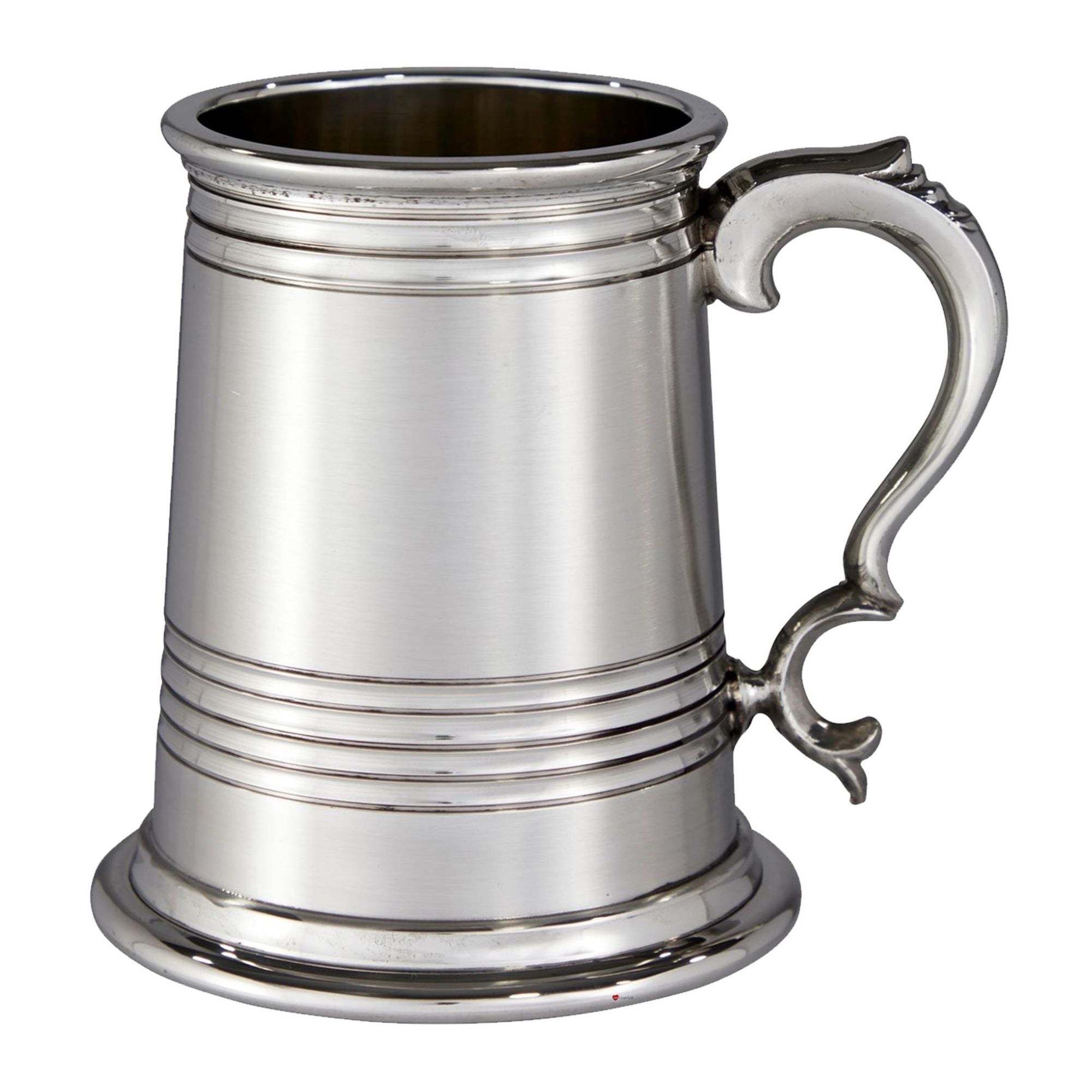 Pewter Heavy Tankard 1 Pint Worcester Deep Lined Satin Perfect for Engraving