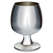 Silver goblet on a white background