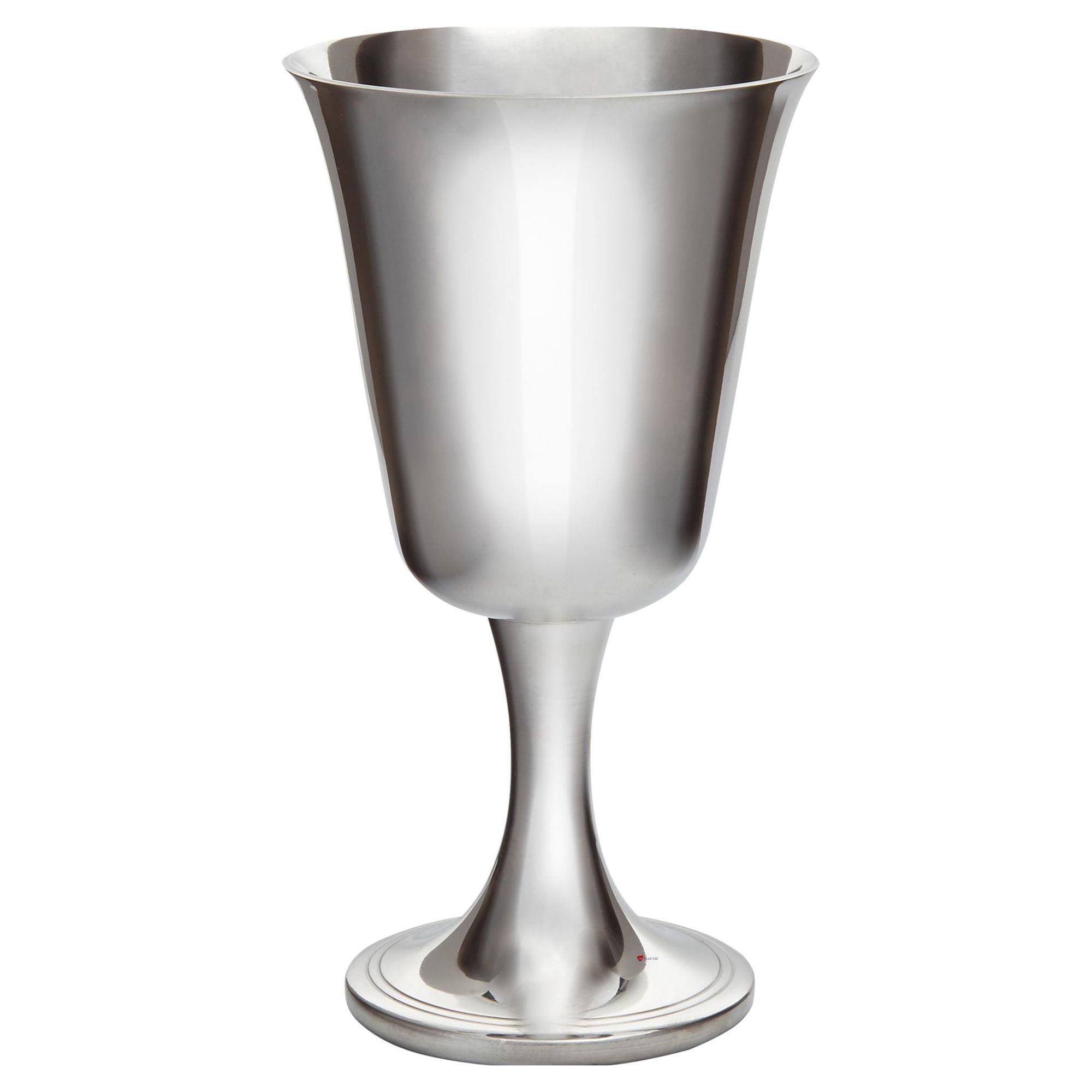 Pewter Goblet Large Bell Shaped 140ml Spun Bright Finish Perfect for Engraving