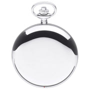 Round glass container with metal lid on a white background