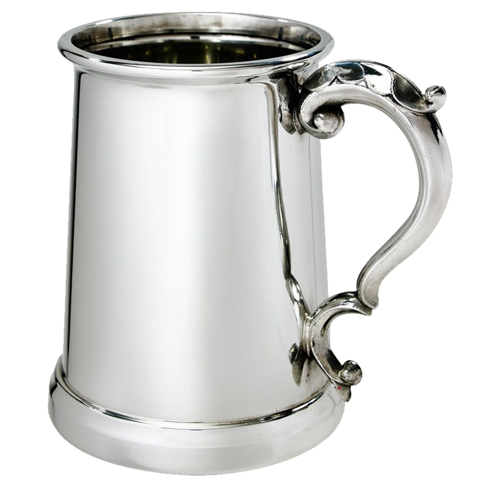 Pewter Tankard 1 Pint Gloucester Flared with Deep Base Perfect for Engraving