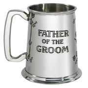 Pewter Tankard 1 Pint Father of the Groom Wedding Gift Perfect for Engraving