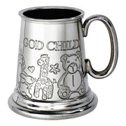 Quarter Pint Mug Godchild Animal Toy Christening Tankard Perfect for Engraving