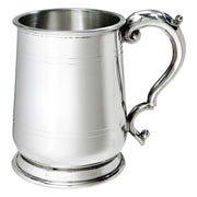 Pewter Tankard 1 Pint Jacobean Shaped Double Lines Perfect for Engraving
