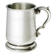 Half Pint Tankard Jacobean Style Double Line Scroll Handle Perfect for Engraving