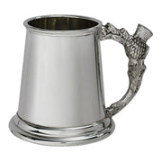 Quarter Pint Baby Christening Mug Plain Thistle Handle Perfect for Engraving