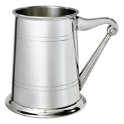 Pewter Tankard 1 Pint Plain Double Lined Irish Harp Handle Perfect for Engraving