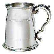 Pewter Tankard 1 Pint Old London Shaped Double Lines Perfect for Engraving