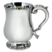 Half Pint Tankard Georgian Style Body Scroll Handle Bright Perfect for Engraving