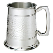 Pewter Tankard 1 Pint Double Lined Antique Style Handle Perfect for Engraving