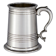 Pewter Heavy Tankard 1 Pint Worcester Deep Lined Satin Perfect for Engraving