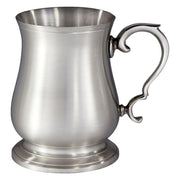 Extra Heavy Hand Cast 1 Pint Pewter Abbey Bell Tankard Satin Finish