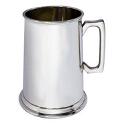Pewter 4 Pint Tankard Giant Straight Style Square Handle Perfect for Engraving