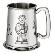 Pewter Tankard 1 Pint Usher Wedding Gift Perfect for Engraving