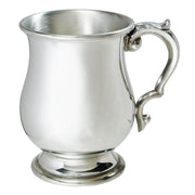 Half Pint Tankard Georgian Style Body Scroll Handle Pewter Perfect for Engraving
