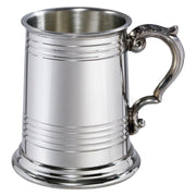 Half Pint Tankard Worcester Scroll Handle Line and Groove Perfect for Engraving