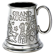 Quarter Pint Granddaughter Animal Toy Christening Tankard Perfect for Engraving