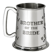 Pewter Tankard 1 Pint Brother of the Bride Wedding Gift Perfect for Engraving