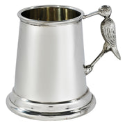 Stork Handle Quarter Pint Baby Christening Pewter Tankard Perfect for Engraving