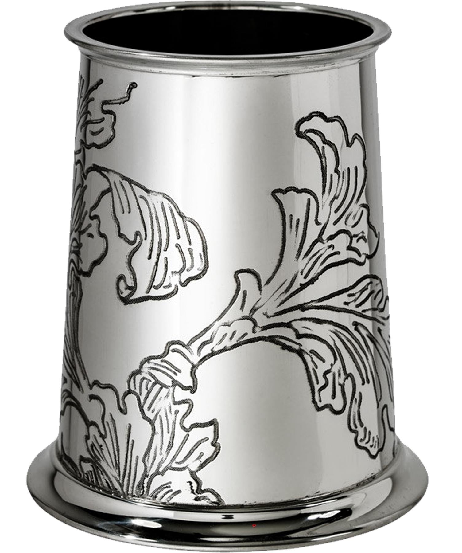 Tankard 1 Pint Acanthus Leaf Pattern Square Handle Acanthus Pattern