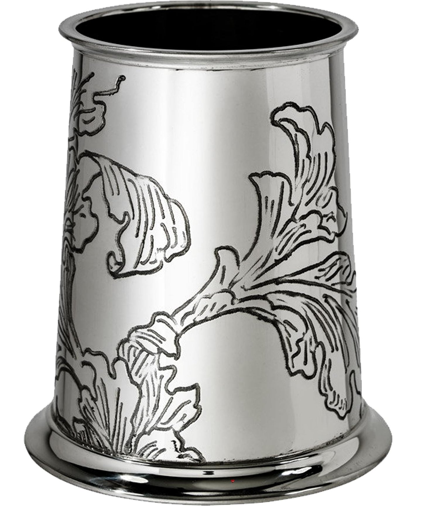 Tankard 1 Pint Acanthus Leaf Pattern Square Handle Acanthus Pattern