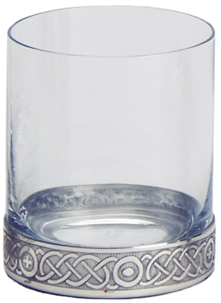 Whisky Tumbler with Celtic Designed Base 28cl