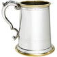 Pewter Tankard 1 Pint Wortley Brass Rim and Base Detail Perfect for Engraving