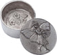 Child's Fairy Trinket Box in Pewter Fairy on Lid and Secret Flowers Inside