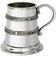 Quarter Pint Baby Christening Mug Pewter Scroll Handle Perfect for Engraving