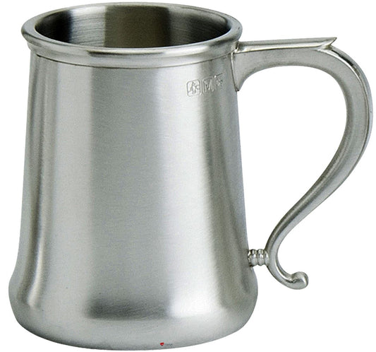 Pewterware 1 pint Tankard Tapered Shape Satin Finish Beer Mug Engravable