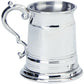 Pewter Tankard Old London Ornate Handle Half Pint Engravable Polished Finish