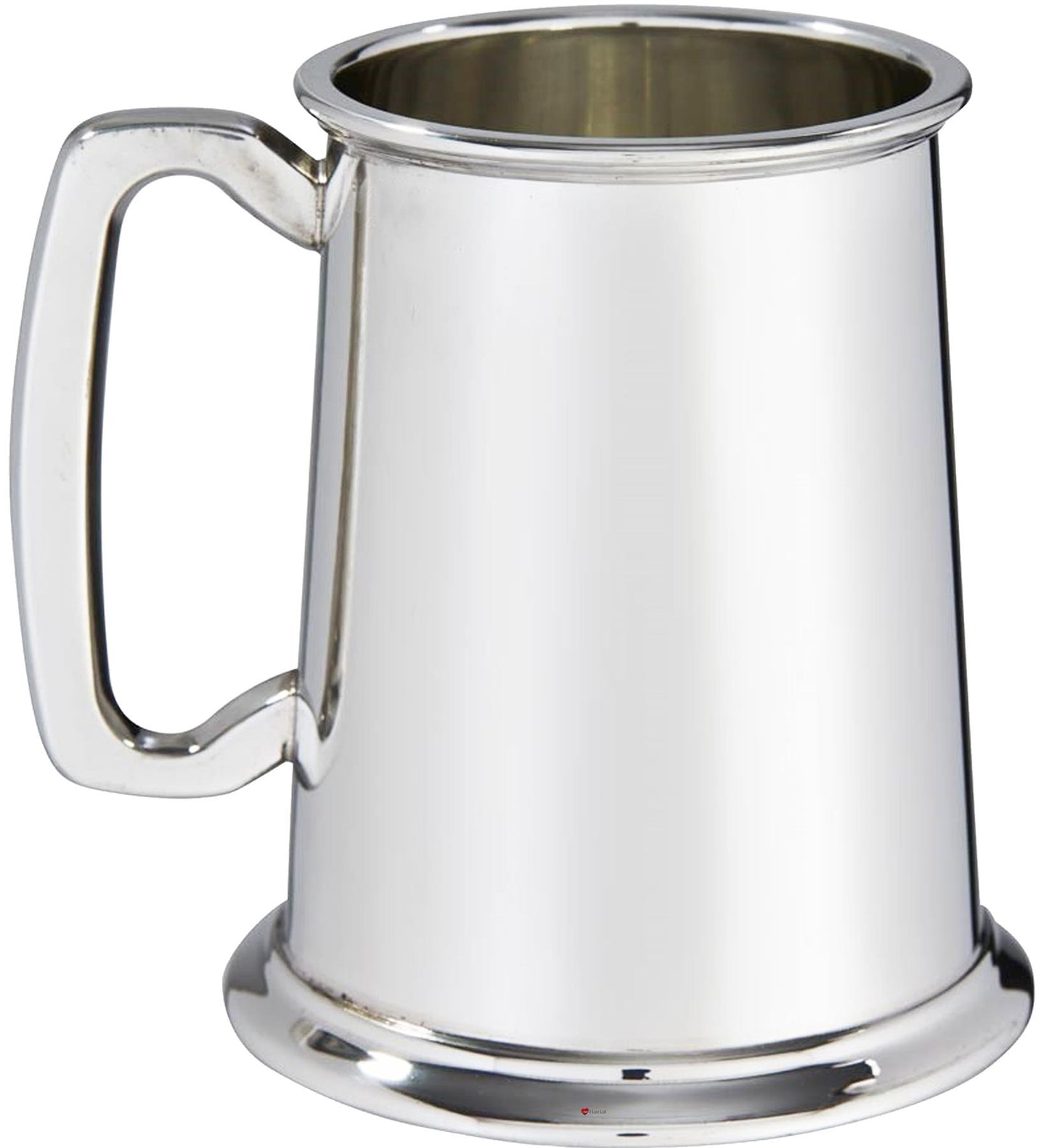 1 Pint Pewter Superior Plain Tankard Square Handle Perfect for Engraving