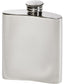 3oz Pewter Flask Kidney Shaped in Plain Polished Screw Top Perfect for Engraving