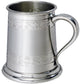 Tankard Half Pint Double Celtic Band Bottom Swan Handle Perfect for Engraving