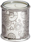 Candle Votive Holder Embossed with Retro Design Pewter Comes with Candle