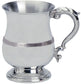 Half Pint Pewter Tankard Handmade Celtic Wire Style Polished Finish Georgian Handle