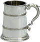 Pewter Tankard Handmade Celtic Design Double Band Polished 1pt With Glass Base