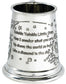 Quarter Pint Twinkle Little Star Christening Gift Pewter Tankard Scroll Handle