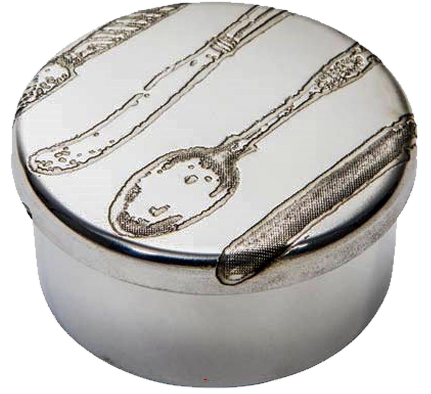 Small Pewter Trinket Box with Peacock Feather Design Perfect for Engraving