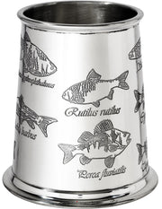Pewter Tankard 1 Pint with Fish and Their Latin Names