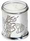 Candle Votive Holder Embossed with Acanthus Plant Design Pewter Come with Candle