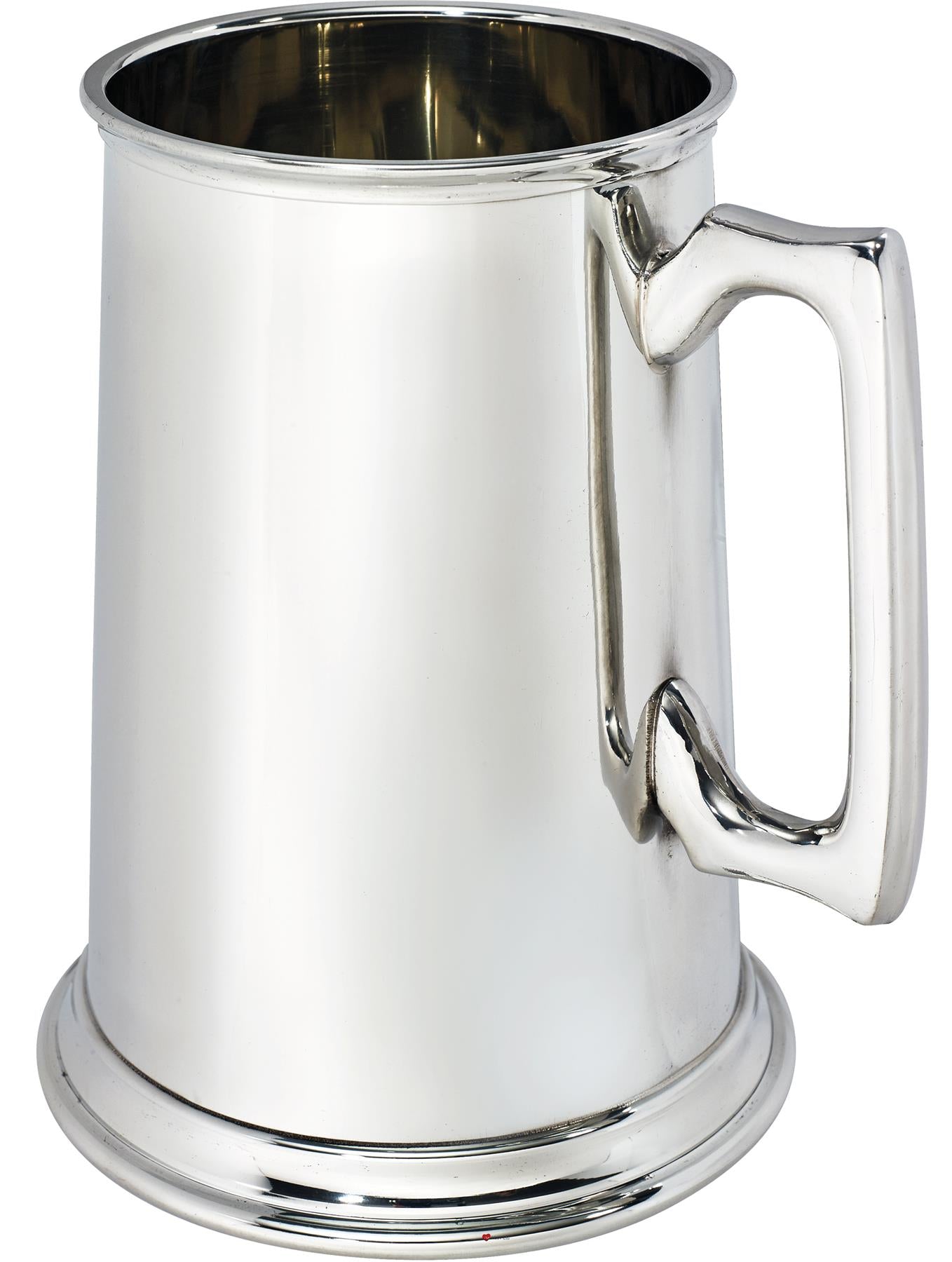 Pewter 3 Pint Tankard Giant Straight Style Square Handle Perfect for Engraving