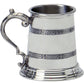 Scottish Christening Gift 1/4 pt Pewter Cup Engravable with Two Celtic Bands