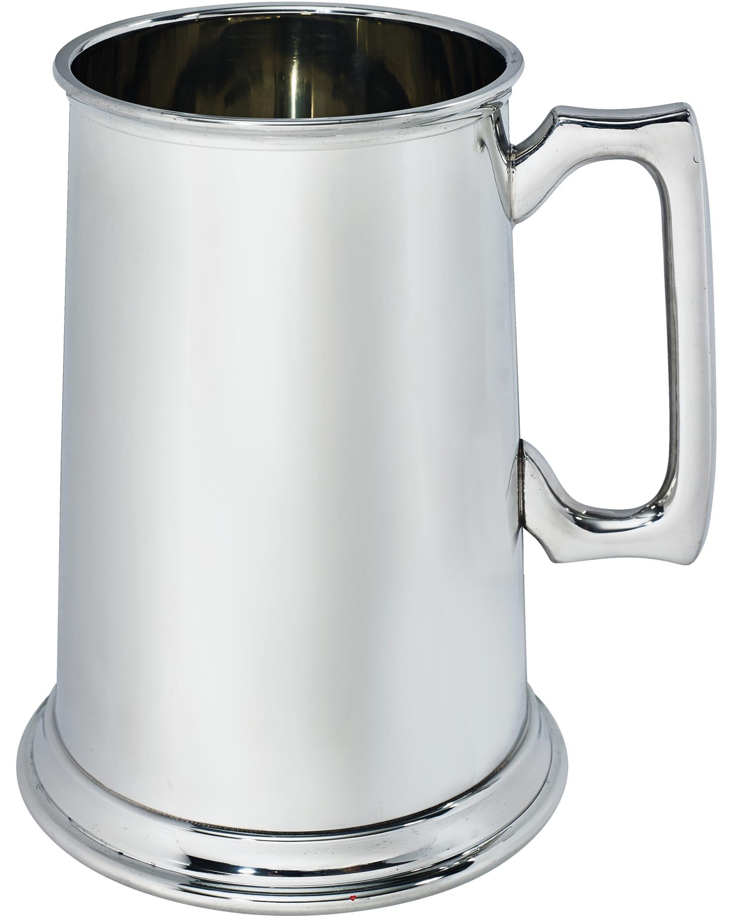 Pewter 3 Pint Tankard Giant Straight Style Square Handle Perfect for Engraving