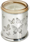 Butterfly Design Pewter Candle Holder Comes with Candle Perfect for Engraving