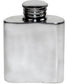 1 oz Slim Pewter Flask in Butterfly Design Polished Screw Perfect for Engraving